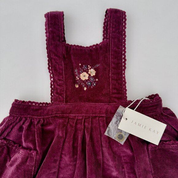 Jamie Kay NWT Corduroy Pinafore | Deep Purple | 2Y - Picture 2 of 7